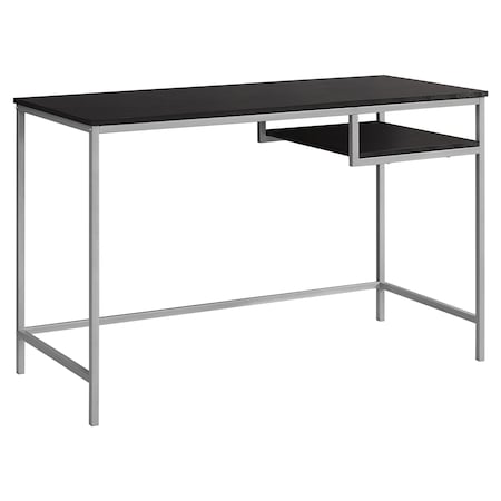 Monarch Specialties Computer Desk, Home Office, Laptop, 48"L, Work, Metal, Laminate, Brown, Grey, Contemporary, Modern I 7369